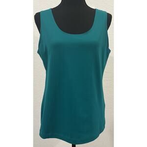Chico’s Teal Layering Tank Size 2 (Large)